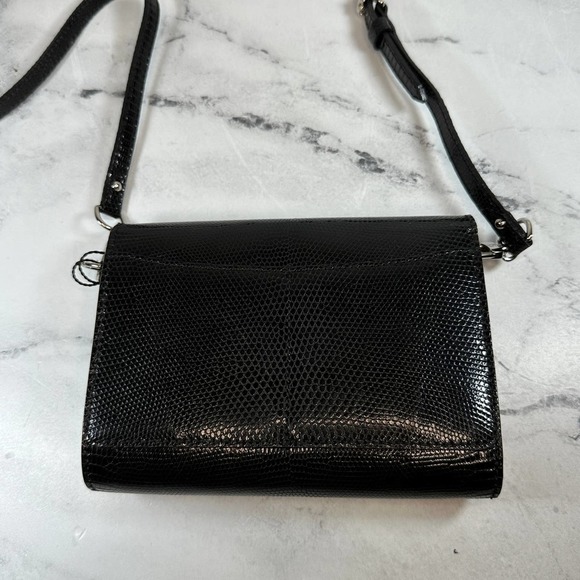 Louis Vuitton Exotic Lizard Leather Rossmore PM Black Evening Crossbody LV Bag - Picture 3 of 15